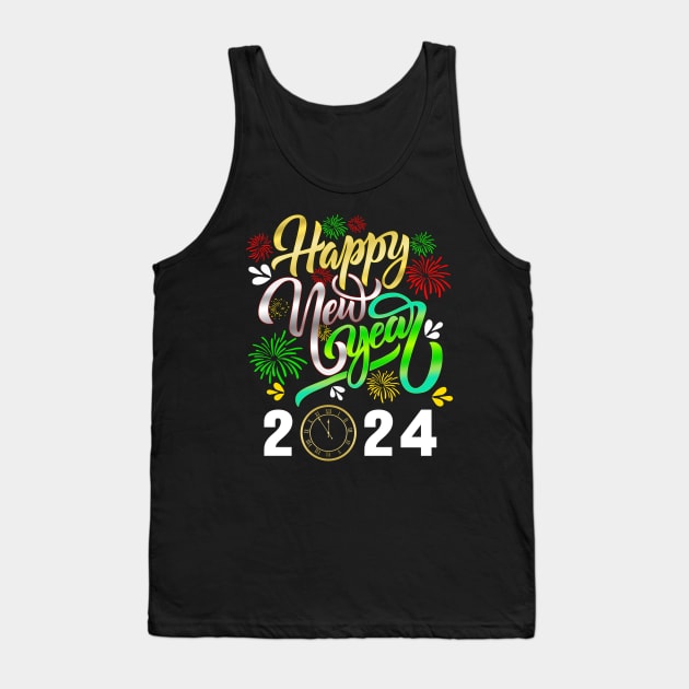 New Year Eve 2024 Merry Xmas Christmas Family Matching Tank Top by Jhon Towel